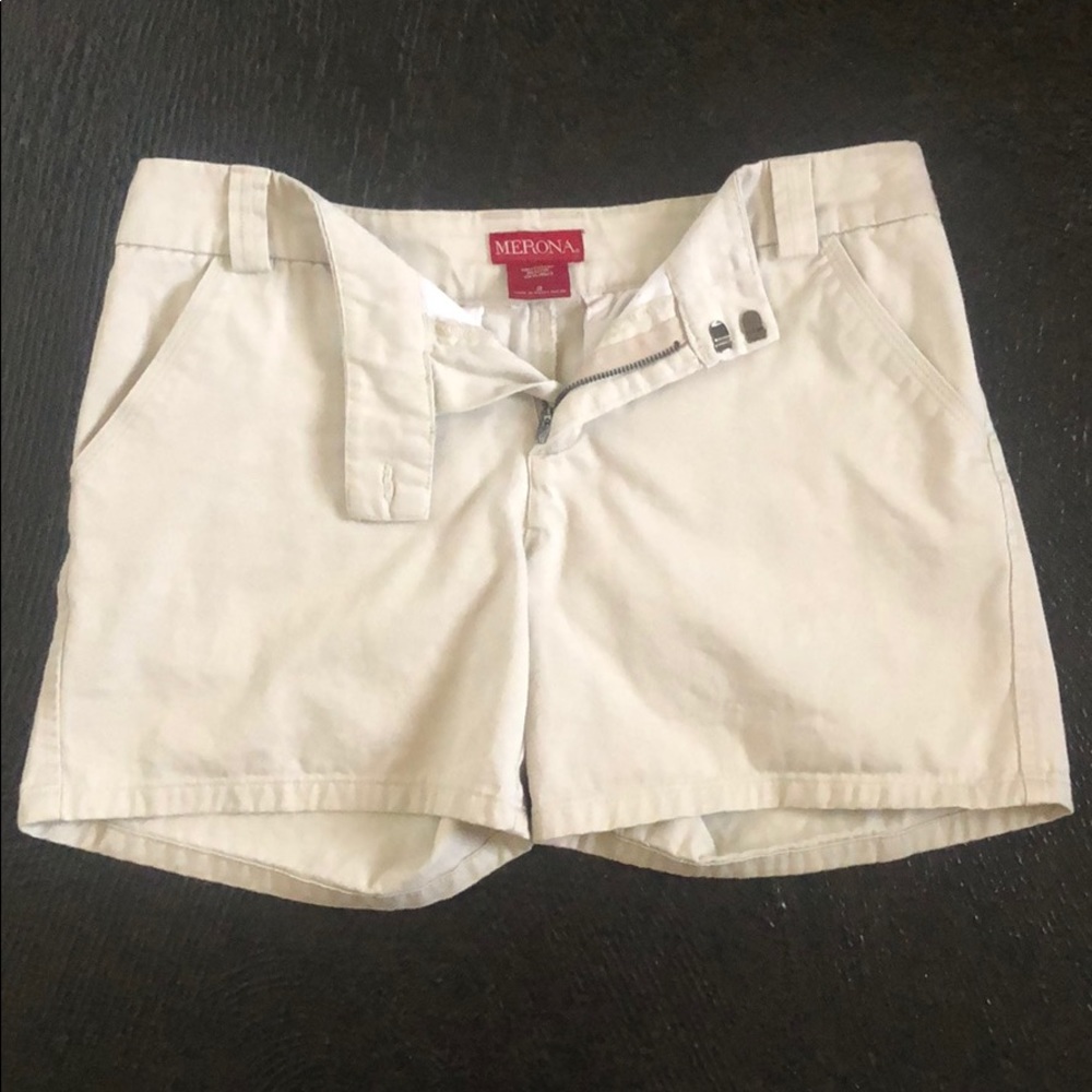 Merona women’s khaki shorts, size 2